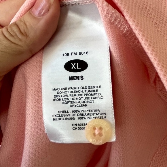 COLUMBIA Peach UPF 40 Polo Standard Fit Shirt Omni Shade PFG Golf, Size XL - Picture 10 of 14